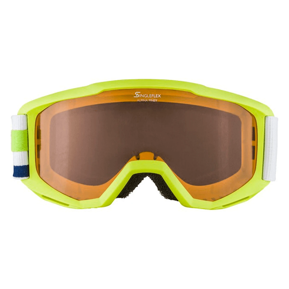 Alpina Piney Junior Goggles/skibrille - Lime 1 Alpina Piney Junior Goggles/skibrille - Lime