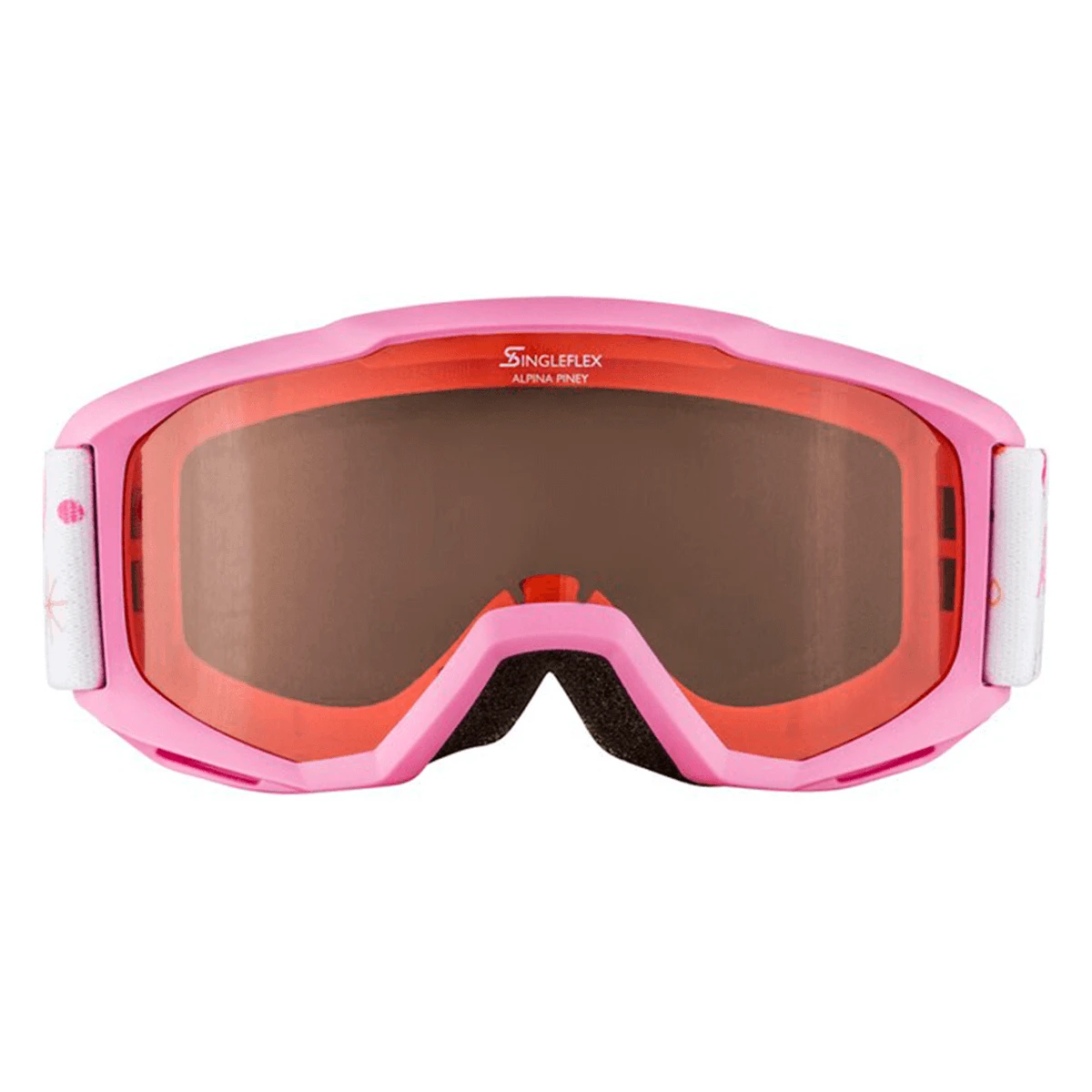 Alpina Piney Junior Goggles/skibrille - Rosa 1 Alpina Piney Junior Goggles/skibrille - Rosa