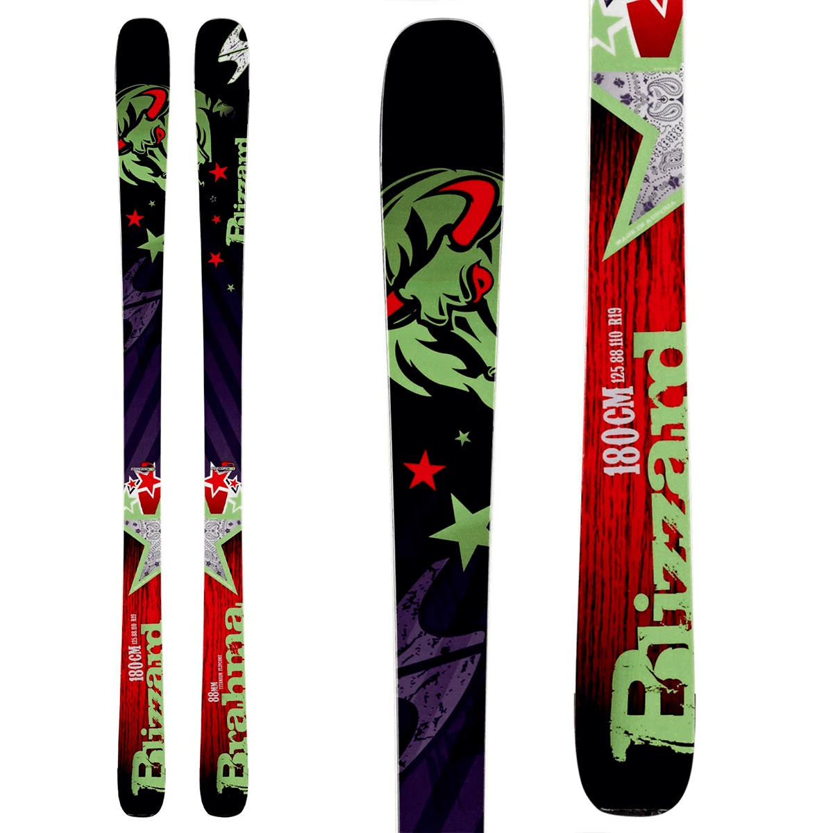 Blizzard Brahma 88 Ti Freeride All-Mountain Ski 2 Blizzard Brahma 88 Ti Freeride All-Mountain Ski - Billede 2