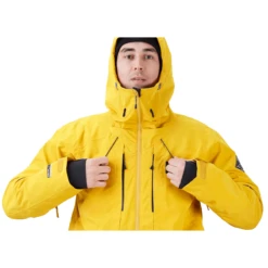 Picture - Zephir- Herre Skijakke - Lichen Green / Safran -Alpina Snowboard Butik picture zephir herre skijakke lichen green safran 4