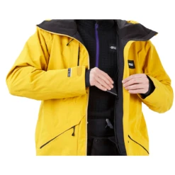 Picture - Zephir- Herre Skijakke - Lichen Green / Safran -Alpina Snowboard Butik picture zephir herre skijakke lichen green safran 7