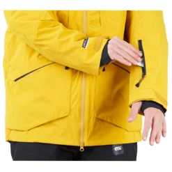 Picture - Zephir- Herre Skijakke - Lichen Green / Safran -Alpina Snowboard Butik picture zephir herre skijakke lichen green safran 8