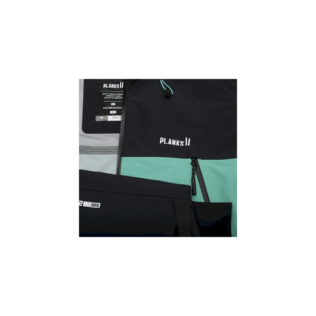 Planks - Yeti Hunter - 3L Herre Skal Jakke - Teal 4 Planks - Yeti Hunter - 3L Herre Skal Jakke - Teal - Billede 4