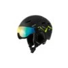 Relax Prevail Skihjelm Med Visir - Neon Gul / Sort