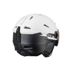 Relax Stealth Skihjelm Med Visir + 1 Ekstra - Hvid/Sort -Alpina Snowboard Butik relax stealth skihjelm med visir 1 ekstra hvid sort 1