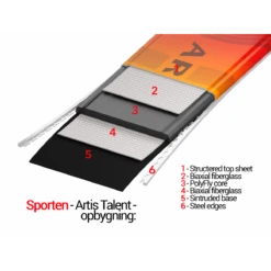 Sporten ARTIS TALENT Junior Carving All-Mountain Ski -Alpina Snowboard Butik sporten artis talent junior carving all mountain ski 3